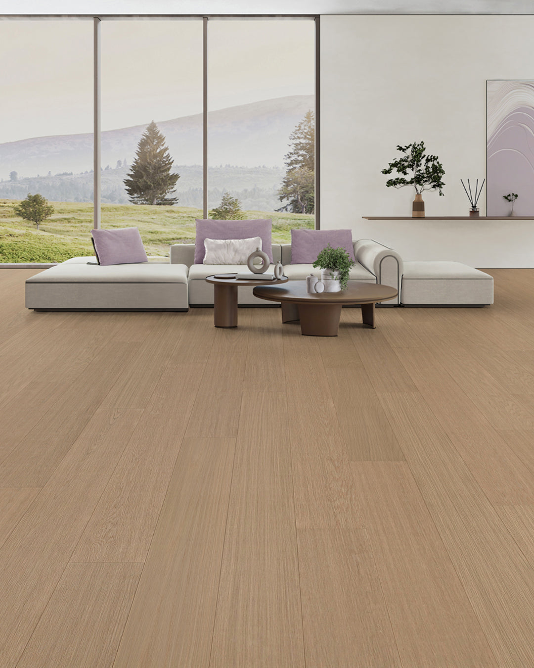Nearwood Black Collection GA152407 Selene 15.5 mm T x 9.05" In W x 74.8" In L HDF Click-Lock Waterproof Laminate Plank Flooring (28.22 sf / box)