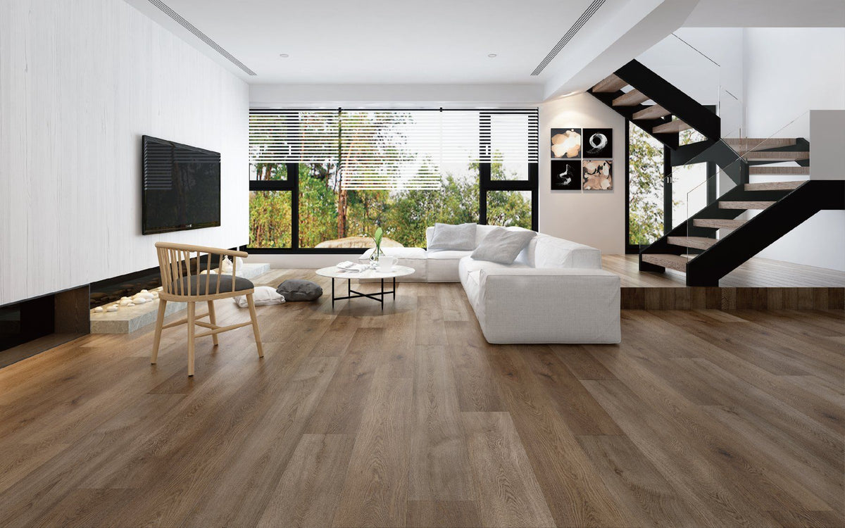 Eterra Black Series GA10859 Sawyer 10 mm T x 9.05" In W x 70.87" In L 20 Mil ESPC Click-Lock Waterproof Vinyl Plank Flooring (17.81 sf / box)