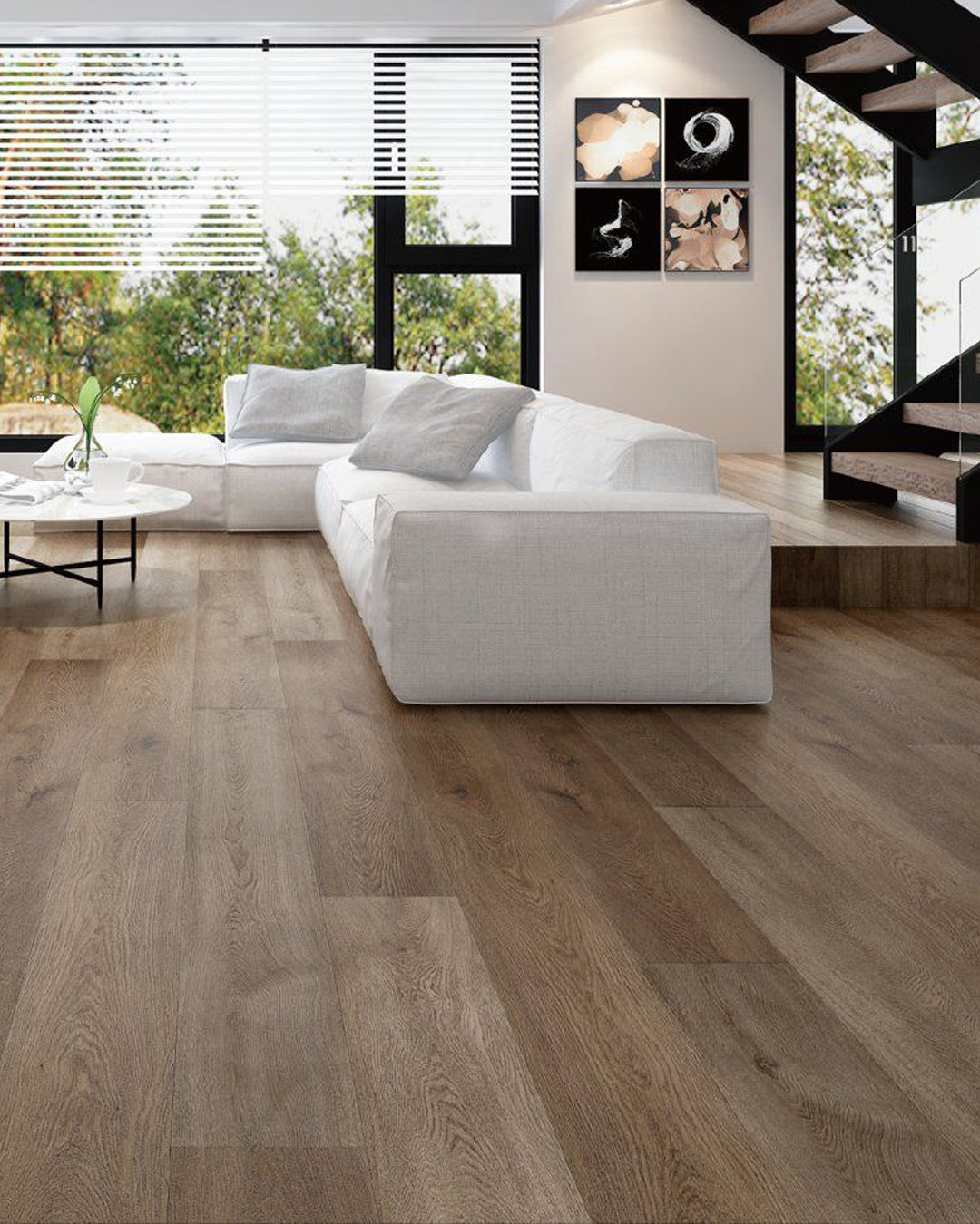 Eterra Black Series GA10859 Sawyer 10 mm T x 9.05" In W x 70.87" In L 20 Mil ESPC Click-Lock Waterproof Vinyl Plank Flooring (17.81 sf / box)