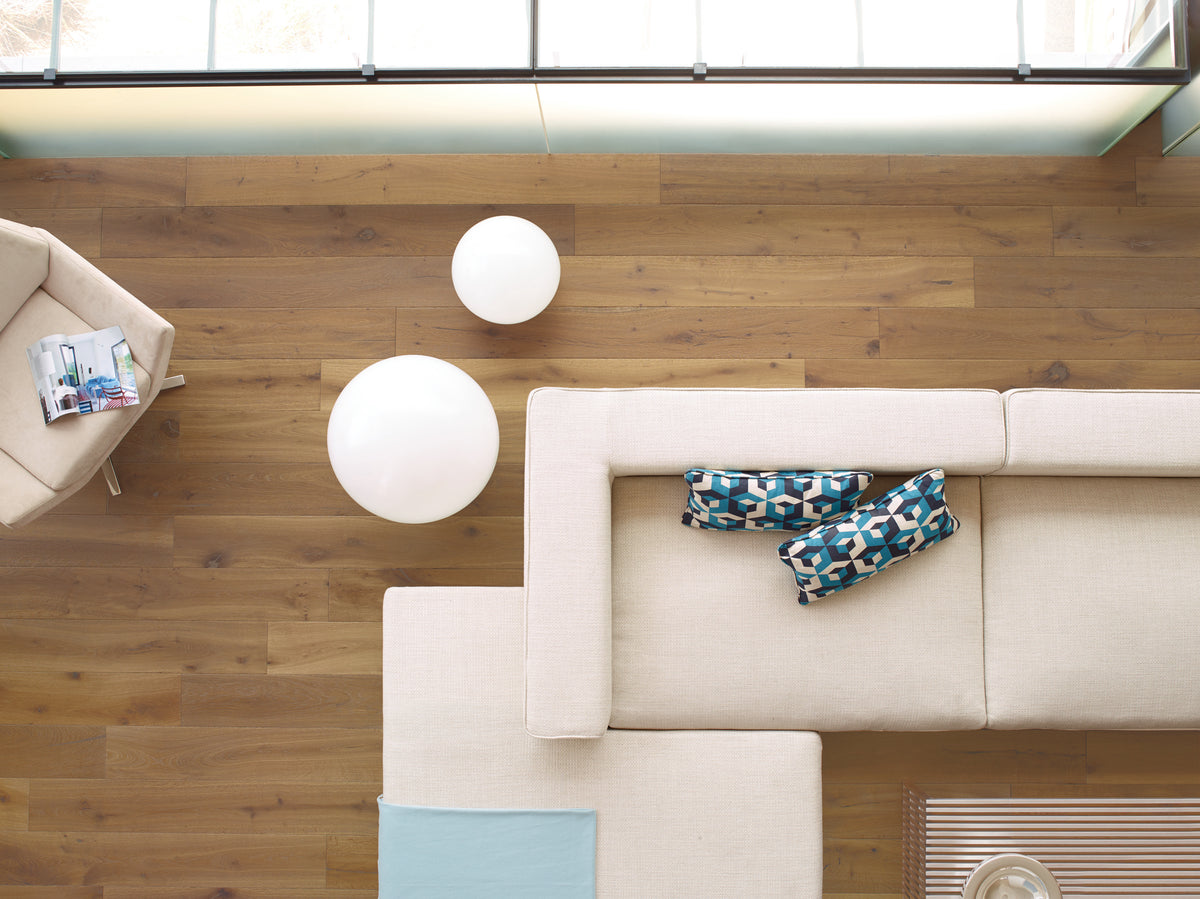 Mediterranean French Oak MCAG470LCF Aegean 9/16" In T x 8" In W x Random Lengths 4mm T&G Engineered Hardwood Flooring (25.07 sf / box)