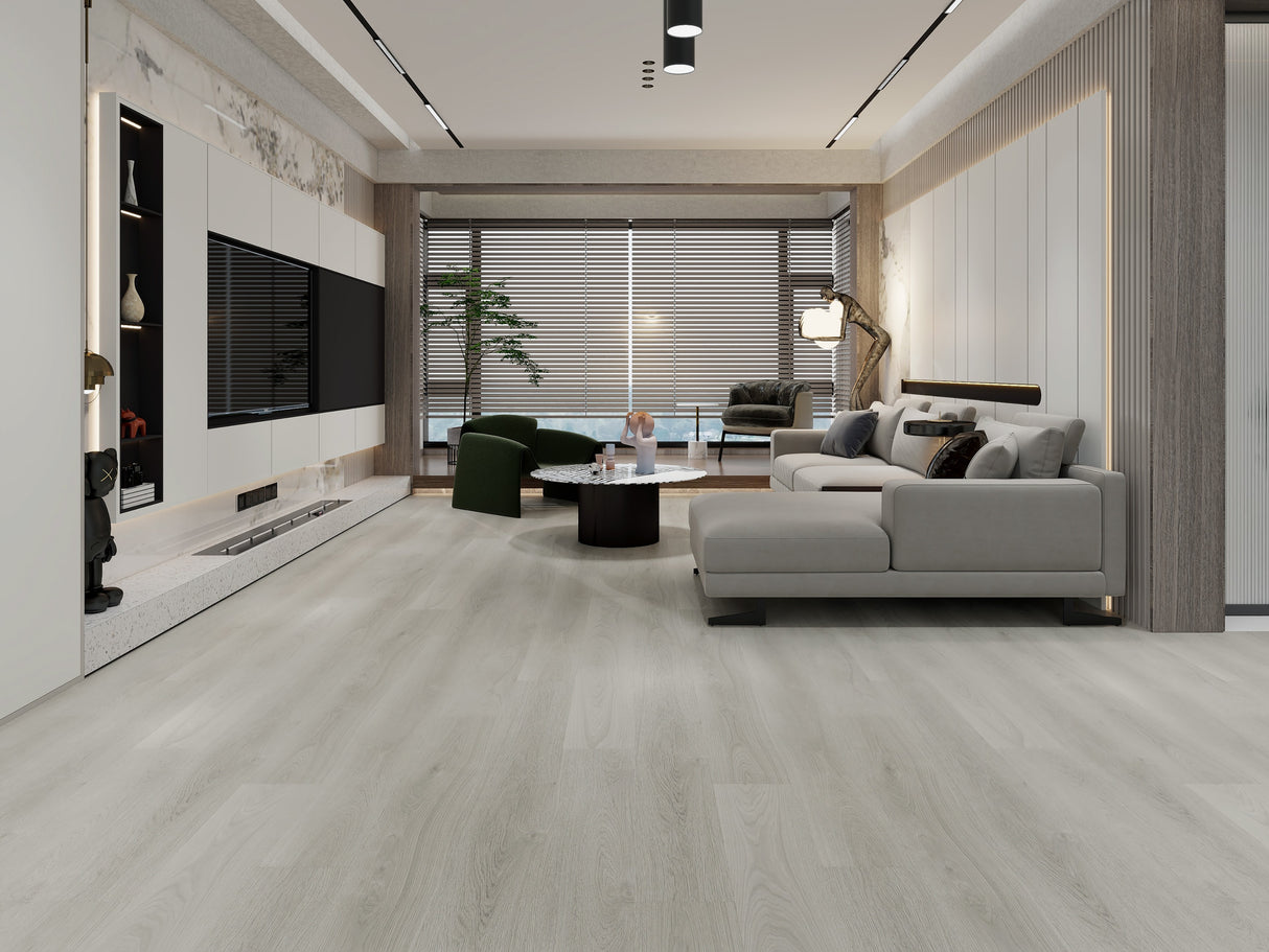 B Series B-10 California Wolf Grey 6 mm T x 9.06" In W x 48.03" In L 20 Mil SPC Click-Lock Waterproof Vinyl Plank Flooring (24.16 sf / box)
