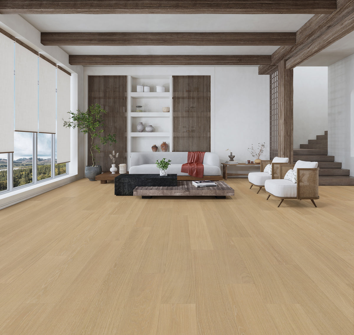 Nearwood Black Collection GA152408 Varuna 15.5 mm T x 9.05" In W x 74.8" In L  HDF Click-Lock Waterproof Laminate Plank Flooring (28.22 sf / box)