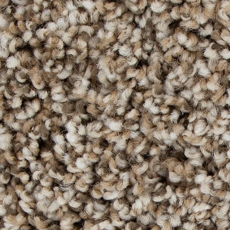 Color Fusion II 728 Rum Cream 38 oz. Polyester Everstrand Texture Indoor Carpet Flooring 12' Feet Wide (9 sf / yd)