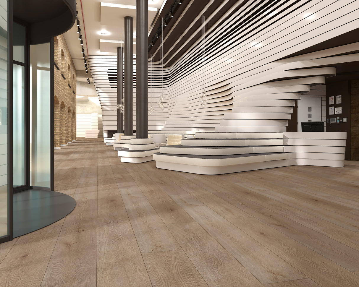 Conquest CON2005PAD Citadel 8 mm T x 9" In W x 72" In L 20 Mil SPC Click-Lock Waterproof Vinyl Plank Flooring (17.67 sf / box)