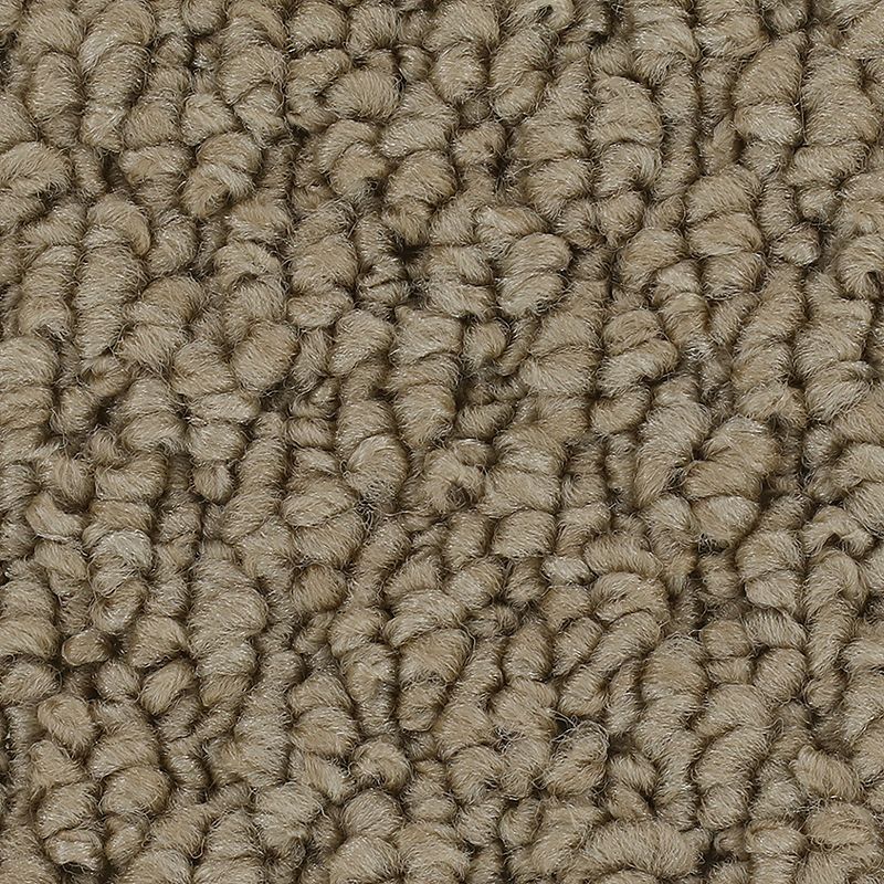 Cozy Classic 732 Natural 25 oz. Polyester Everstrand Loop Indoor Carpet Flooring 12' Feet Wide (9 sf / yd)