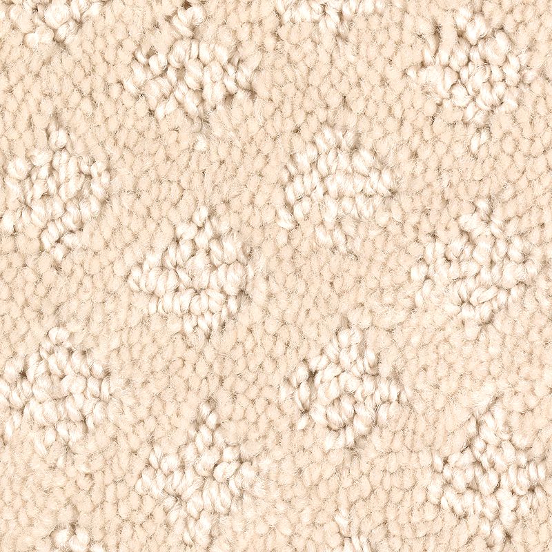 Design Inspiration 520 Seashell 32 oz. Triexta Smartstrand Pattern Indoor Carpet Flooring 12' Feet Wide (9 sf / yd)