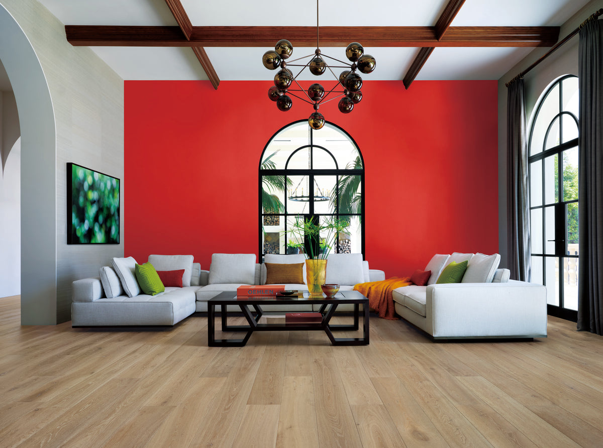 Mediterranean 9.5 French Oak MCKW265CF Cosenza 5/8" In T x 9.5" In W x Random Lengths 4mm T&G Engineered Hardwood Flooring (34.10 sf / box)