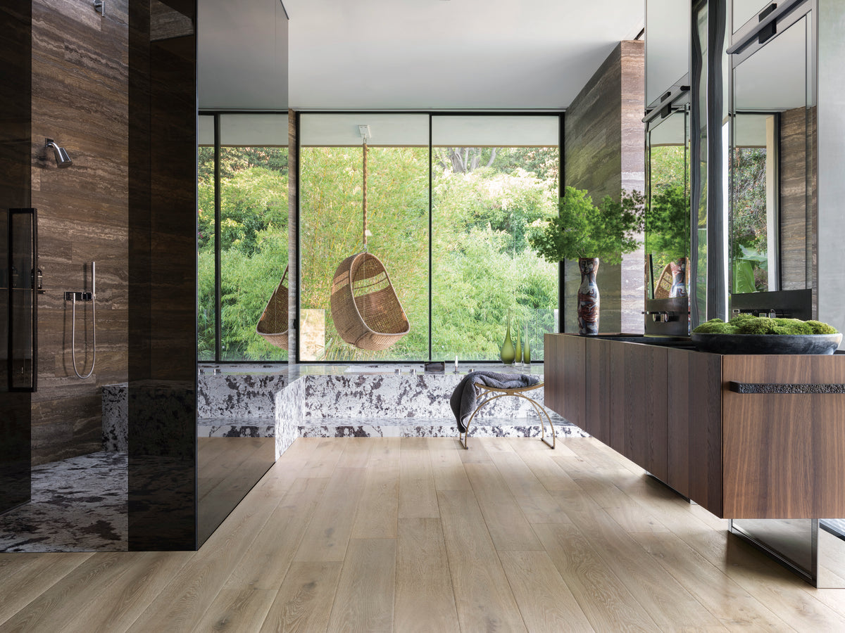 Mediterranean 9.5 French Oak MCLB296CF Montrieux 5/8" In T x 9.5" In W x Random Lengths 4mm T&G Engineered Hardwood Flooring (34.10 sf / box)