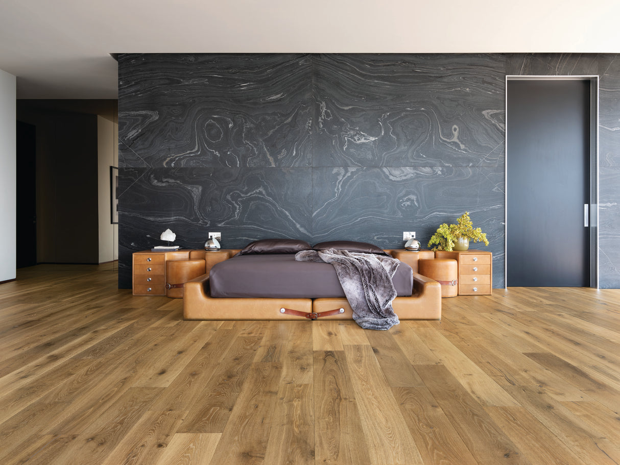 Mediterranean French Oak MCCN513LCF Cannes 9/16" In T x 8" In W x Random Lengths 4mm T&G Engineered Hardwood Flooring (25.07 sf / box)