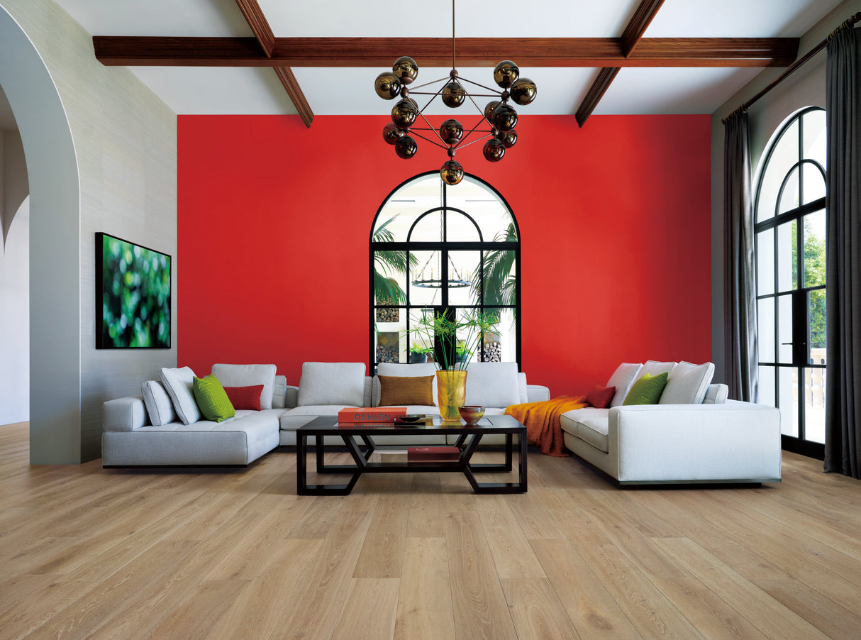 Mediterranean French Oak MCKW517LCF Kerrew 9/16" In T x 8" In W x Random Lengths 4mm T&G Engineered Hardwood Flooring (25.07 sf / box)