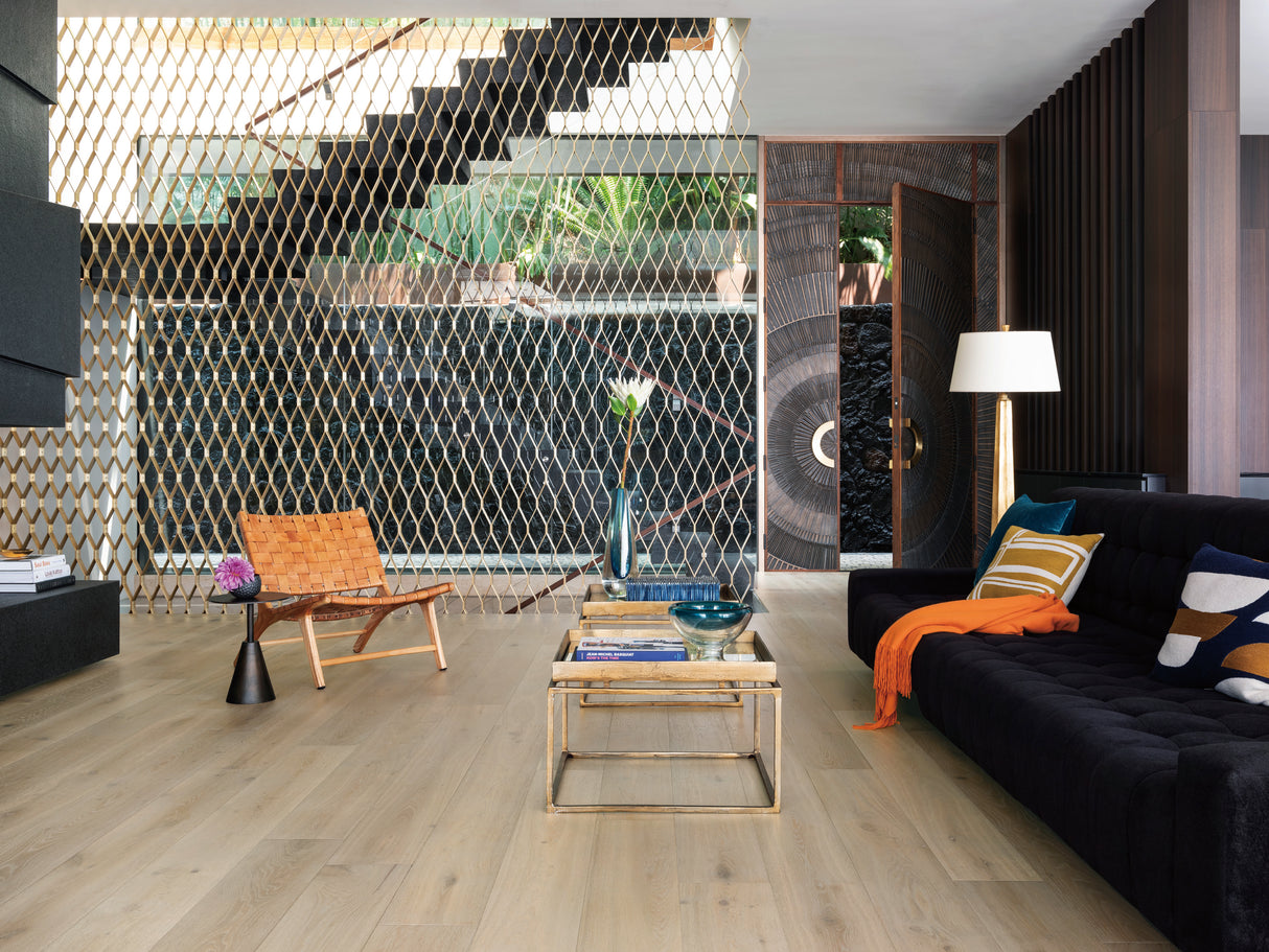 Mediterranean French Oak MCSB445LCF Sebastian 9/16" In T x 8" In W x Random Lengths 4mm T&G Engineered Hardwood Flooring (25.07 sf / box)