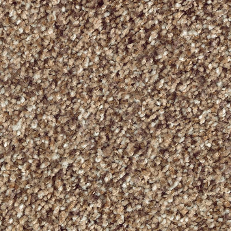 Nature's Luxury II 543 Worn Leather 52 oz. Triexta Smartstrand Silk Texture Indoor Carpet Flooring 12' Feet Wide (9 sf / yd)