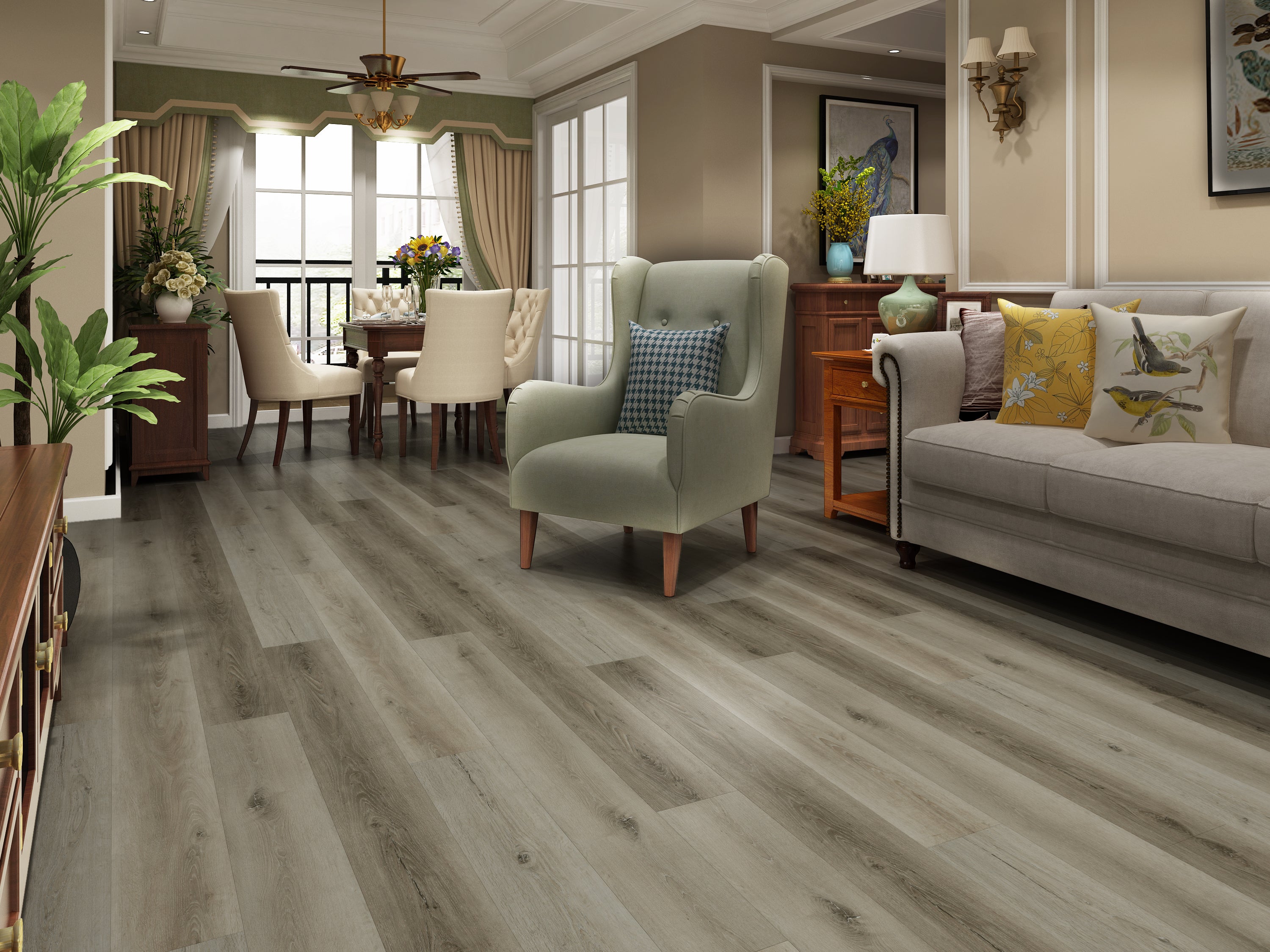 Paradigm Perfomer 12 PPSPC1209 Ivory Vinyl Plank – Flamingo's Flooring