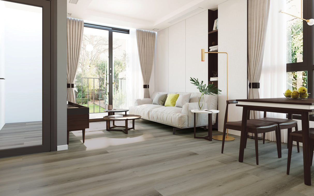 Performer Plus PPPSPC2007 Mallard 6 mm T x 9" In W x 60" In L 20 Mil SPC Click-Lock Waterproof Vinyl Plank Flooring (22.38 sf / box)