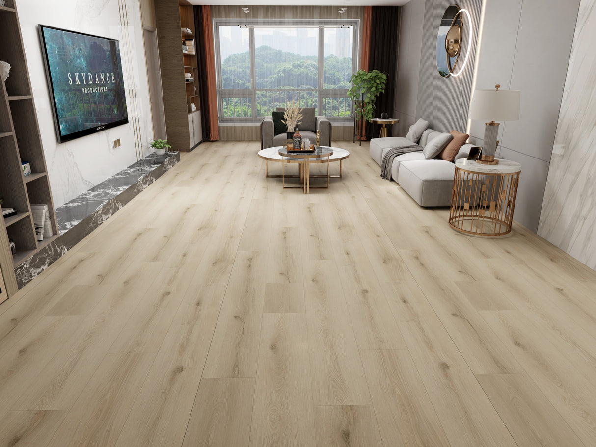 SL Series SL-04 El Capitan 12 mm T x 9.37" In W x 59.6" In L AC4 HDF Click-Lock Waterproof Laminate Plank Flooring (23.29 sf / box)